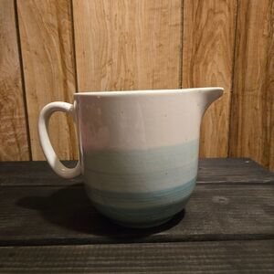 Boston Warehouse Reactive Glaze Pitcher, 44 oz, Aqua